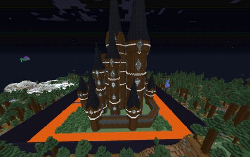 pre - burnt castle schematic - building