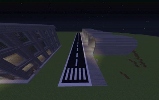 Runway with Barracks