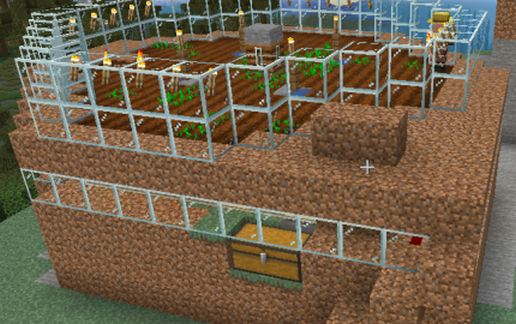 Wheat / Carrot Farm schematic - building