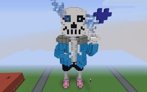Sans Statue Build and Blue Soul