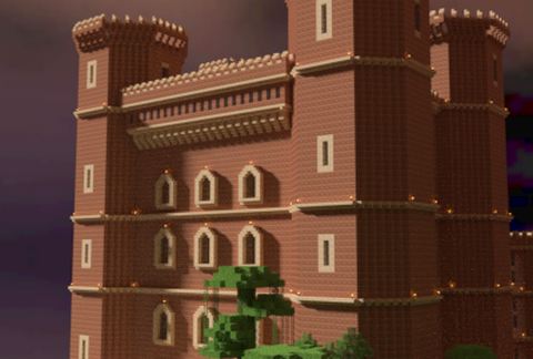 Red Brick Tudor Castle schematic - building