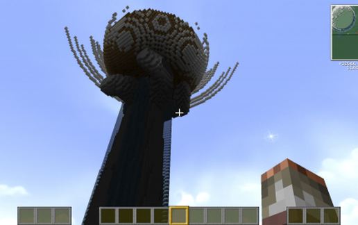 Livable giant trophy cup