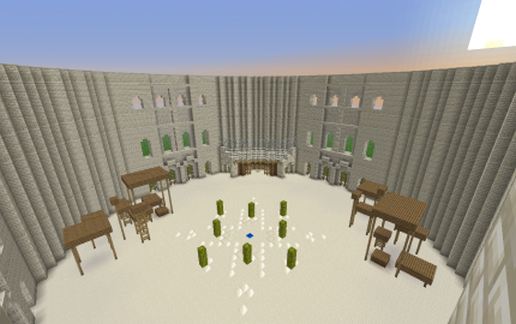 Flavium - Mob Arena schematic - building
