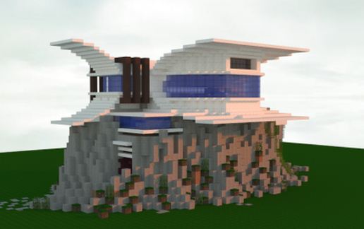 Modern House On A Hill schematic - building