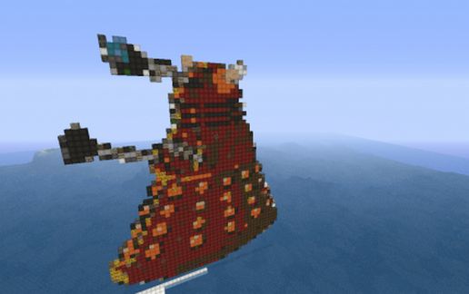 Dalek Pixel Art schematic - building