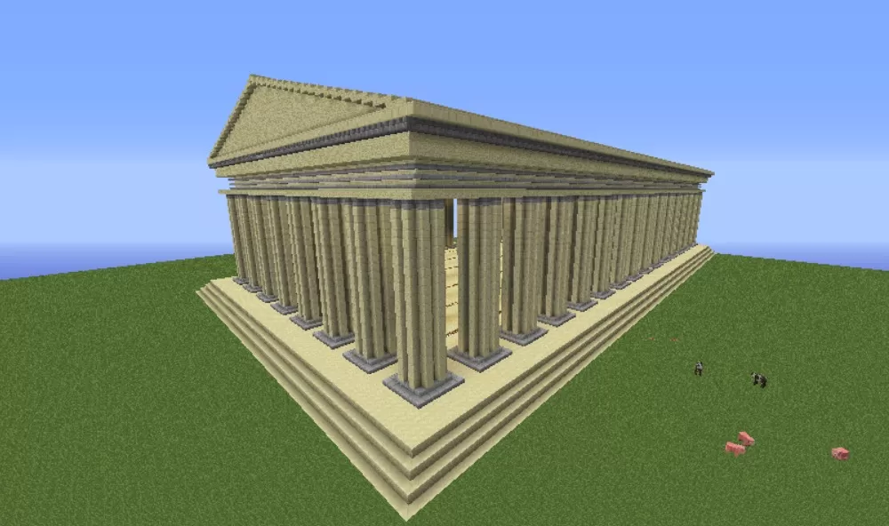 Parthenon Schematic schematic - building