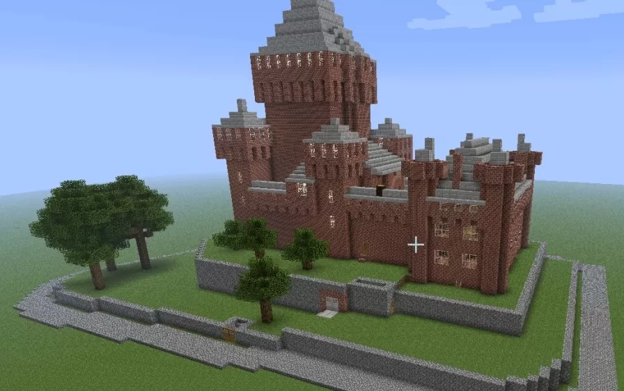 Vufflens Castle schematic - building