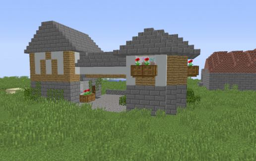 Double medieval house