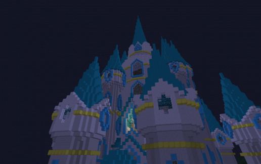 White Disney Castle schematic - building