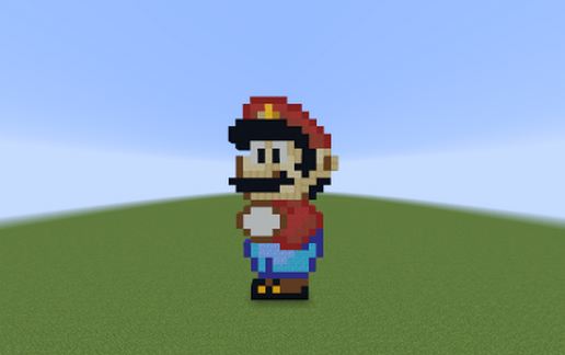 Mario Pixel Art schematic - building