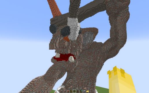 Troll statue schematic - building