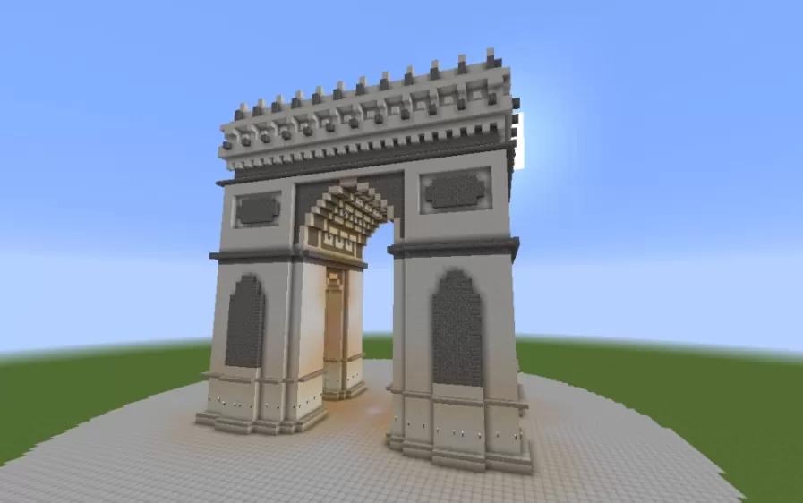 Paris Triumphal Arch schematic - building