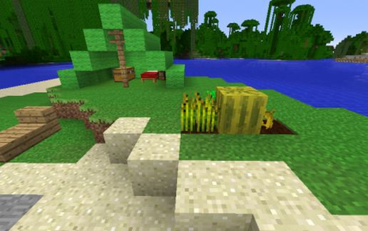 Camping in Minecraft schematic - building