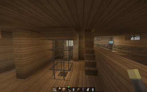 Big Wooden House schematic - building