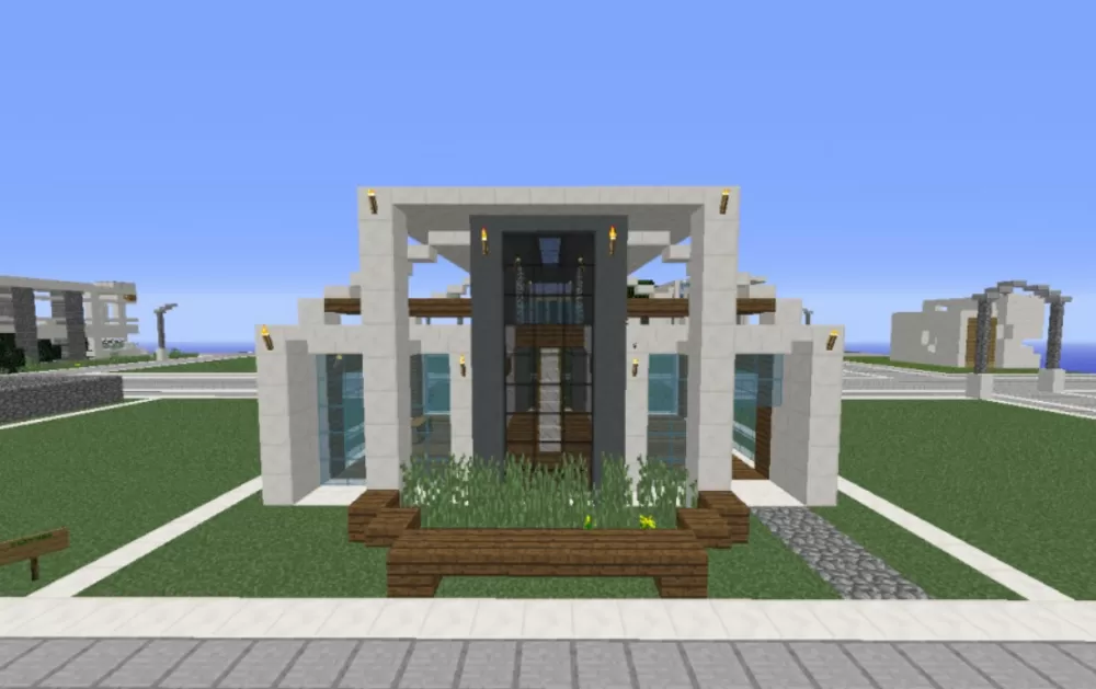 Small Modern House schematic - building