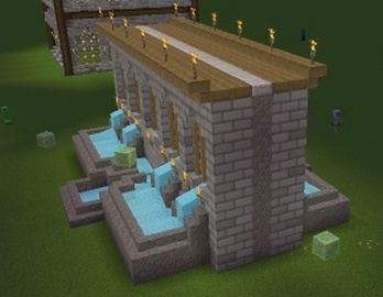Wall of Fountains schematic - building