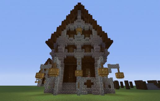 Medieval house schematic - building