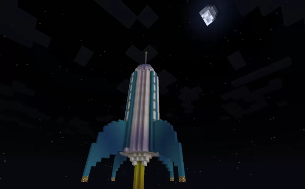 Rocket Blasting Off