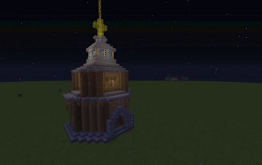 Medieval temple schematic - building
