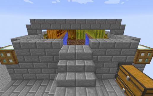 Semi-automatic pumpkin and watermelon factory schematic - building