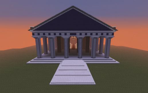 Temple of Zeus schematic - building