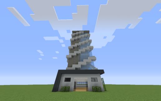Apartment modern schematic - building