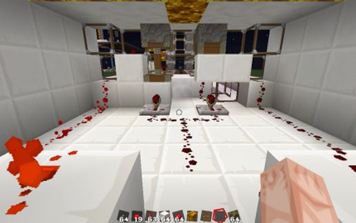 Automatic TNT Cannon schematic - building