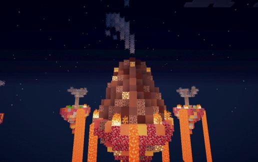 Nether Themed SkyWars Map