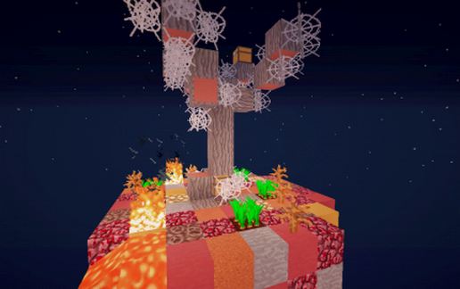 Nether Themed SkyWars Map