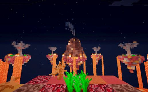 Nether Themed SkyWars Map