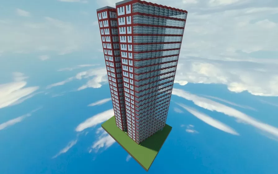 Beach Hotel schematic - building