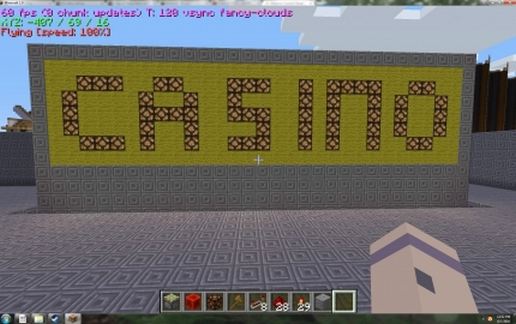 Flashing Casino Sign schematic - building