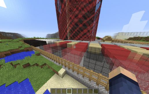 Spiral Skyscaper Constuction Site schematic - building