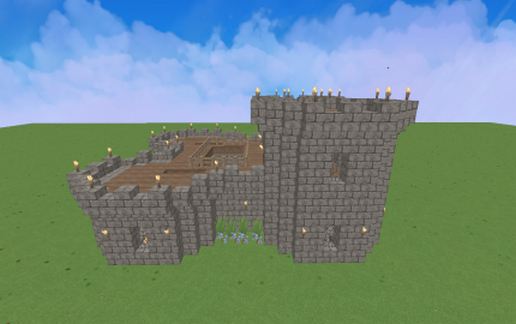 Small Medieval Castle schematic - building