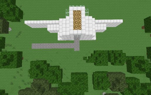 Futuristic Redstone Gate schematic - building