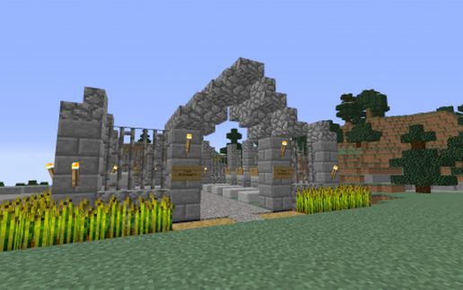 Spruce Village Pack - Graveyard schematic - building