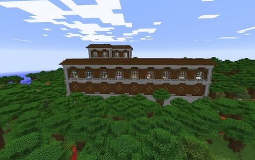 Minecraft Manor schematic - building