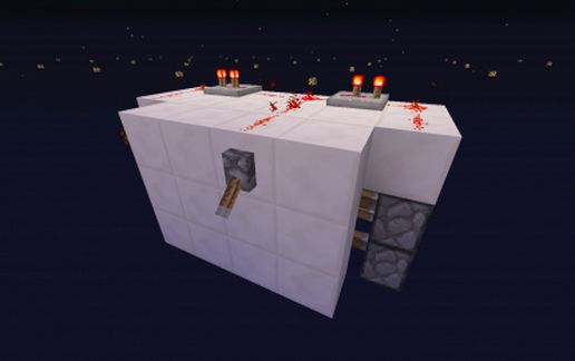 Secret Door 2x2 schematic - building