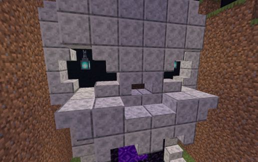 nether_portal_design #2 : The Skull