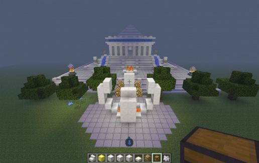 greek temple schematic - building