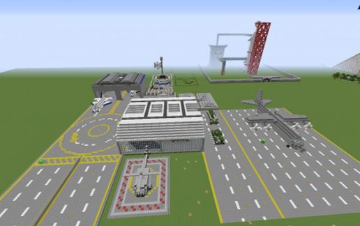 Military Air Force Base schematic - building