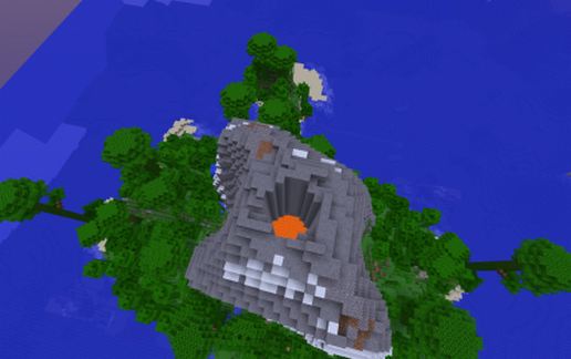 Jungle Island Volcano