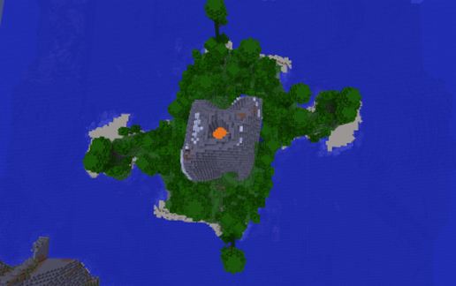 Jungle Island Volcano