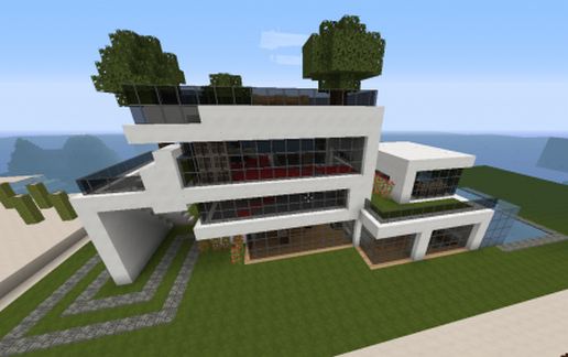 modern green house schematic - building