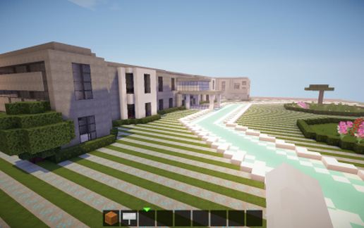 big modern house