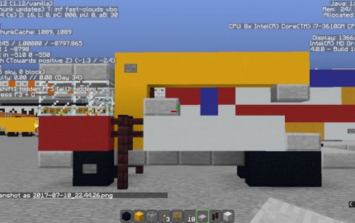 10-wheeler Tow Truck with Crane schematic - building