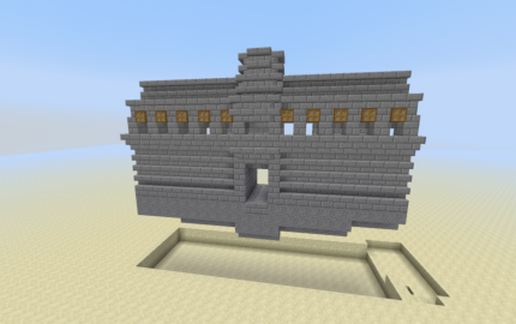 Castle Module - Entrance (lever) schematic - building