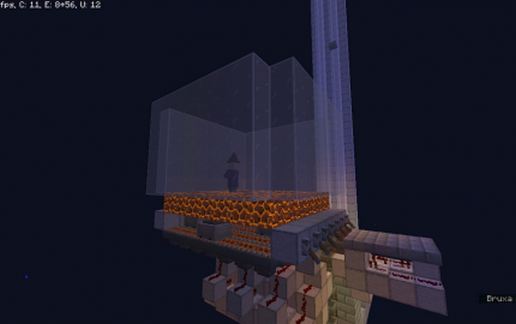Mob Trap with Chest Room and Portal schematic - building