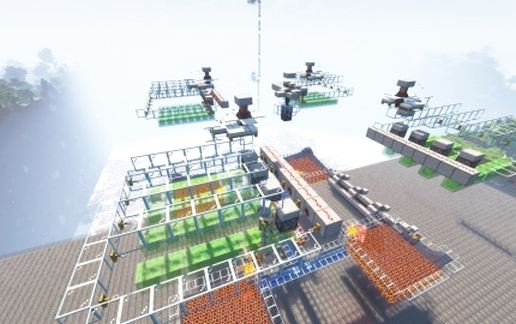 Iron farm schematic - building