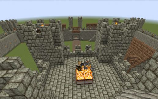 Huge Medieval Castle v1 With Working Gatehouse.
